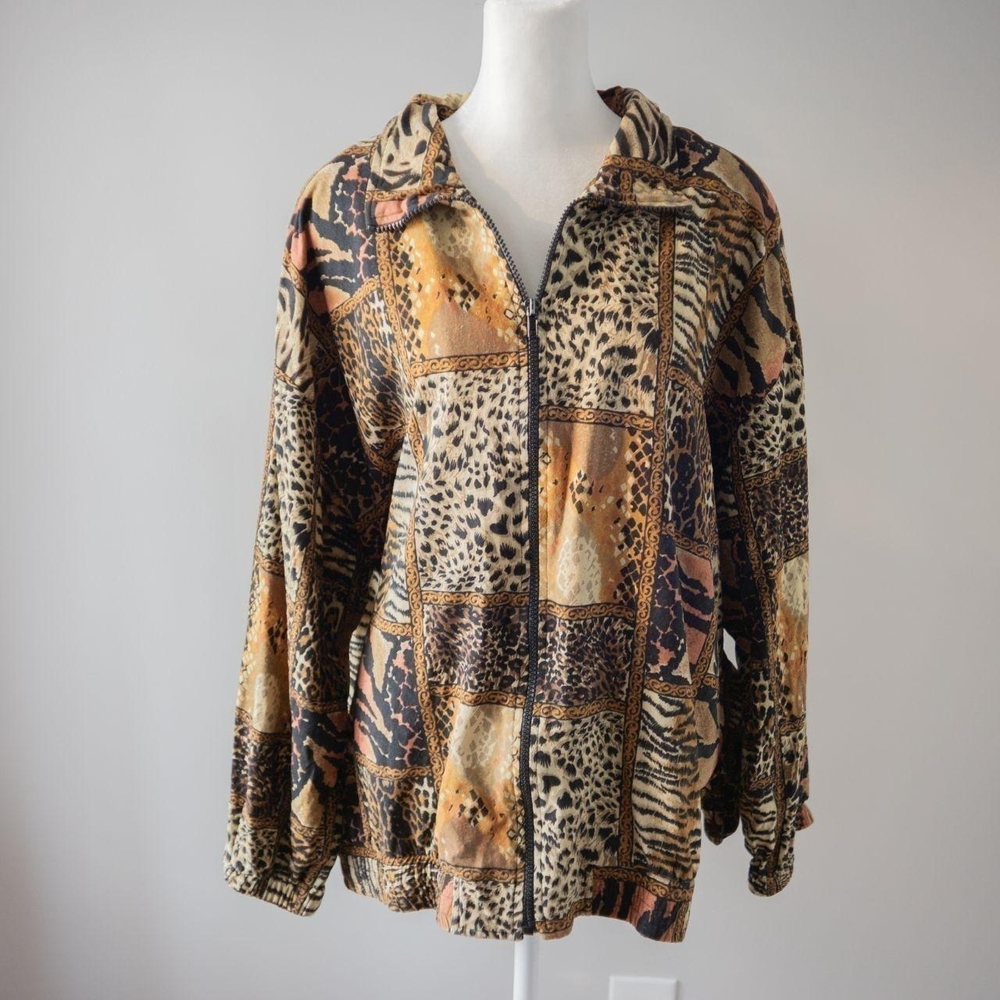 Erin London Leopard Print Silk Jacket - Picture 5 of 8